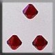 13034 Crystal Treasures-Rondele 4mm Siam (Qty. 3) THUMBNAIL